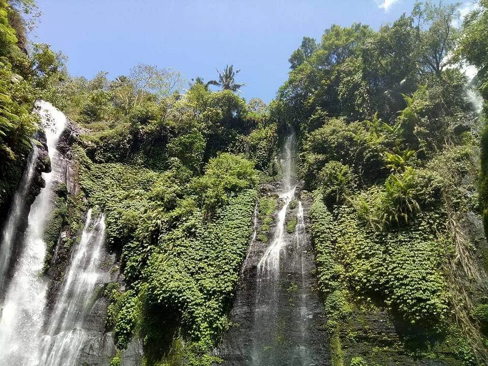 Fiji Waterfall hidden in Sekumpul jungle North Bali